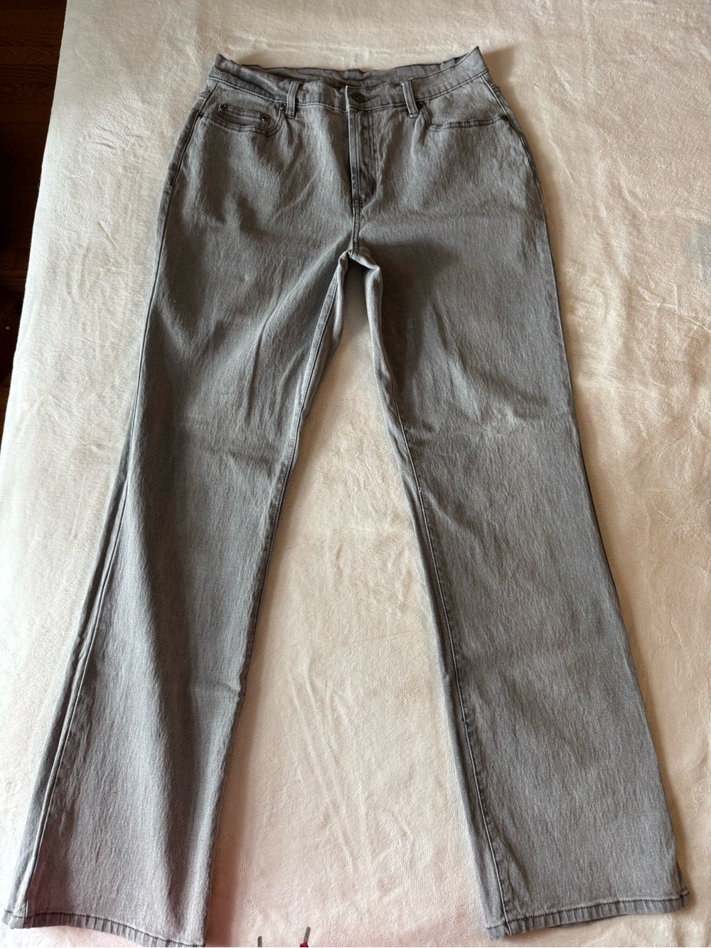 DG2 Stretchy Gray Women's Straight-Leg/Slight Bootcut Jeans